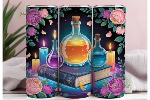 Enchanted Potion Bottles 20oz Tumbler Sublimation PixelChick 