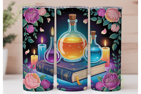 Enchanted Potion Bottles 20oz Tumbler Sublimation PixelChick 