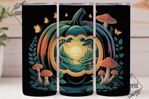 Enchanted Pumpkin 20oz Tumbler Wrap Sublimation sassyprint 