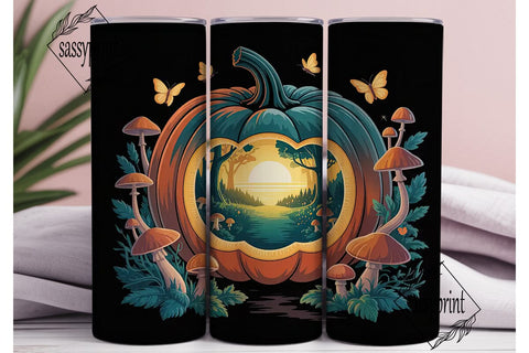 Enchanted Pumpkin 20oz Tumbler Wrap Sublimation sassyprint 