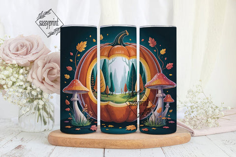 Enchanted Pumpkin 20oz Tumbler Wrap Sublimation sassyprint 