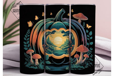 Enchanted Pumpkin 20oz Tumbler Wrap Sublimation sassyprint 