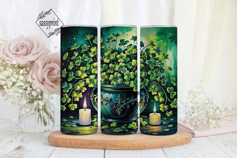 Enchanted St. Patrick's Day Tumbler Wrap Sublimation sassyprint 