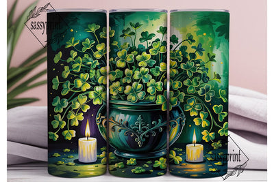 Enchanted St. Patrick's Day Tumbler Wrap Sublimation sassyprint 