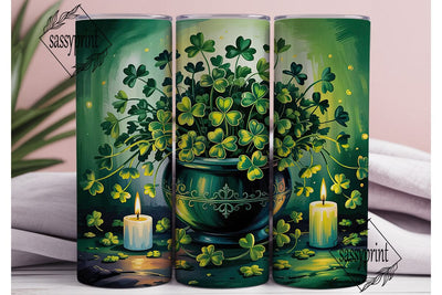 Enchanted St. Patrick's Day Tumbler Wrap Sublimation sassyprint 