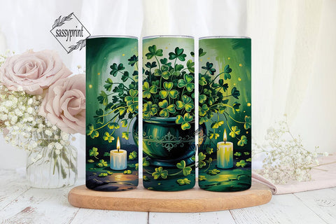 Enchanted St. Patrick's Day Tumbler Wrap Sublimation sassyprint 