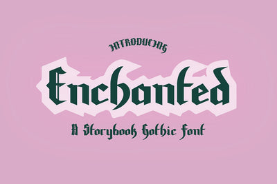 Enchanted Storybook Blackletter Font Font Blush Font Co. 
