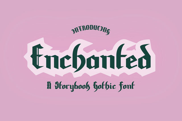 Enchanted Storybook Blackletter Font Font Blush Font Co. 