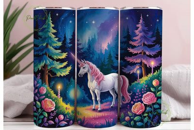 Enchanted Unicorn Forest 20oz Tumbler Sublimation PixelChick 