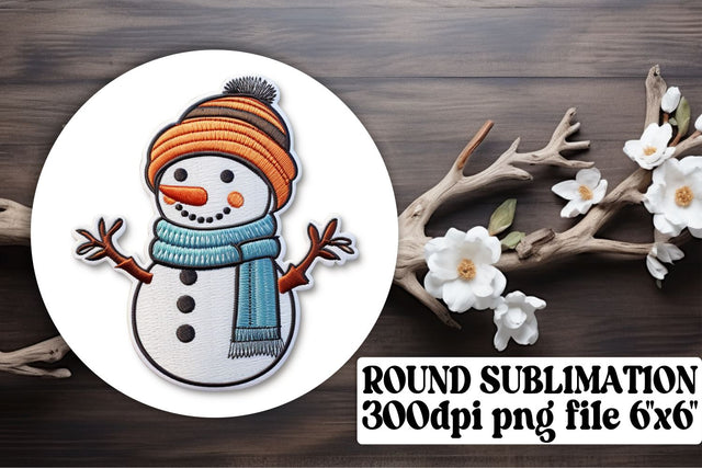 Enchanting 3D Embroidered Christmas Round Ornament Bundle Sublimation afrosvg 