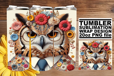 Enchanting Bird Owl Sublimation: Whimsical Charm Sublimation afrosvg 