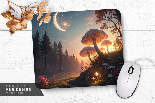 Enchanting Cosmic Fantasy Mousepad Sublimation Regulrcrative 