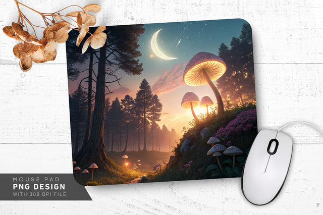 Enchanting Cosmic Fantasy Mousepad Sublimation Regulrcrative 