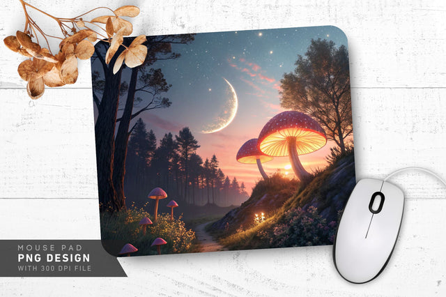 Enchanting Cosmic Fantasy Mousepad Sublimation Regulrcrative 