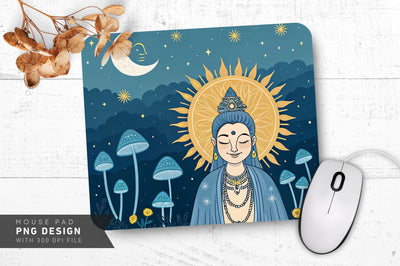 Enchanting Cosmic Glow Mousepad Design Sublimation Regulrcrative 