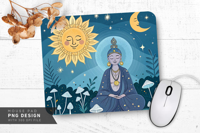 Enchanting Cosmic Glow Mousepad Sublimation Regulrcrative 