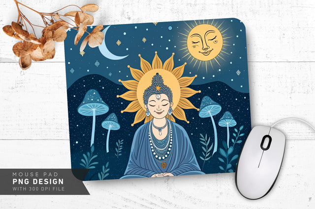 Enchanting Cosmic Glow Mousepad Sublimation Regulrcrative 