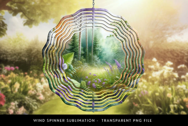 Enchanting Forest wind spinner sublimation design Sublimation BijouBay 