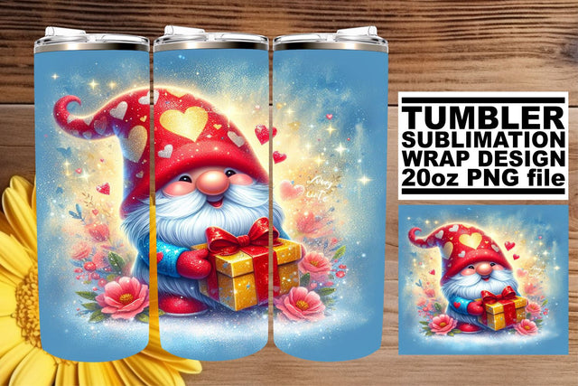 Enchanting Gnome Love Sublimation Sublimation afrosvg 