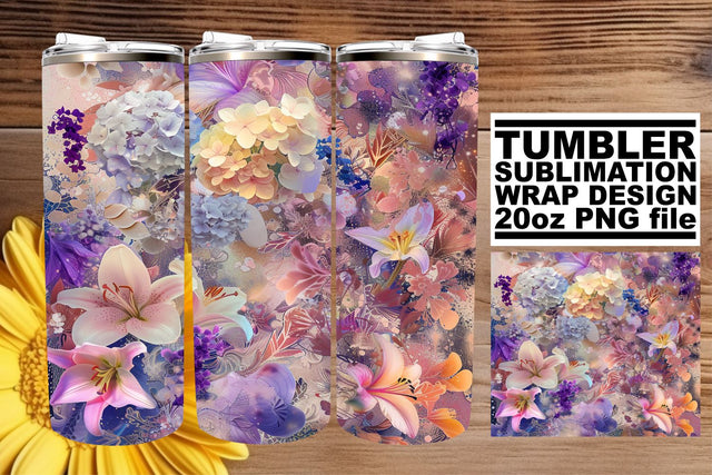 Enchanting Petal Cascade: Cascade enchanting petals Sublimation afrosvg 