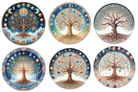 Enchanting Stained Glass Clipart Sublimation designartist 