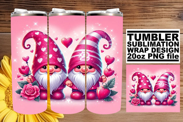 Enchanting Tumblers with Gnomes Sublimation afrosvg 