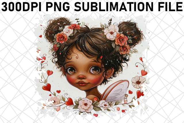 Enchanting Valentine's Blossoms: Watercolor Sublimation Sublimation afrosvg 