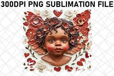 Enchanting Valentine's Blossoms: Watercolor Sublimation Sublimation afrosvg 