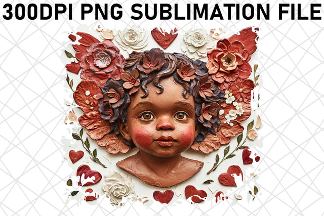 Enchanting Valentine's Blossoms: Watercolor Sublimation Sublimation afrosvg 