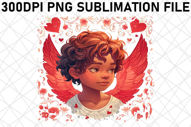 Enchanting Valentine's Wonderland: Watercolor Sublimation Sublimation afrosvg 