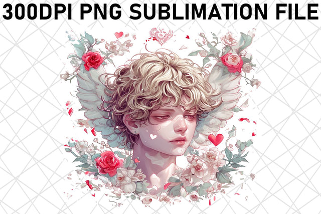 Enchanting Valentine's Wonderland: Watercolor Sublimation Sublimation afrosvg 