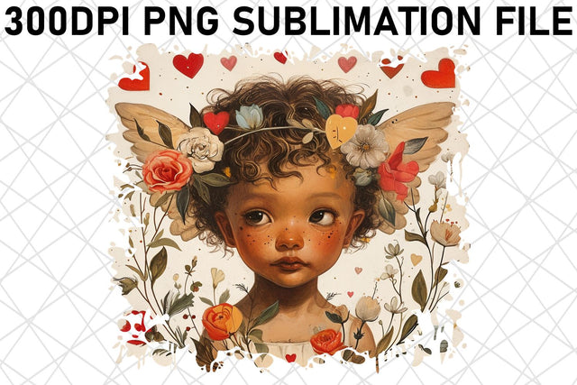 Enchanting Valentine's Wonderland: Watercolor Sublimation Sublimation afrosvg 