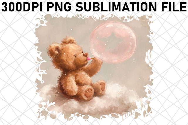 Endearing Bear Sublimation Graphics Sublimation afrosvg 