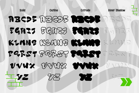 Endless Fusion - 3d Outlined Graffiti Letters Font Mozzatype 