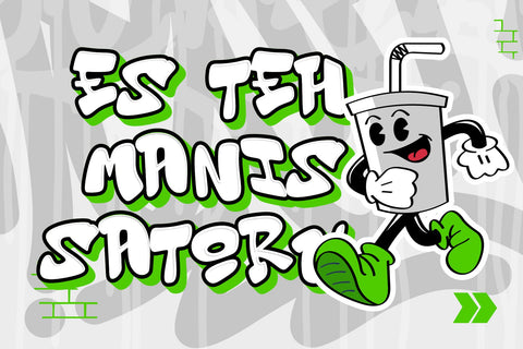 Endless Fusion - 3d Outlined Graffiti Letters Font Mozzatype 