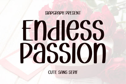 Endless Passion - Valentine Font Font Masyafi Studio 