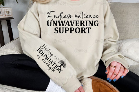 Endless patience unwavering support Sleeve SVG Design SVG Designangry 