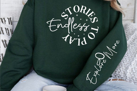 Endless Stories to Play Sleeve SVG Design SVG Designangry 