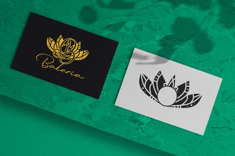 Energy Lotus Mandala Monogram Font Dm Letter Studio 
