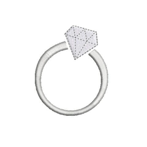 Engagement Ring Embroidery Design - So Fontsy