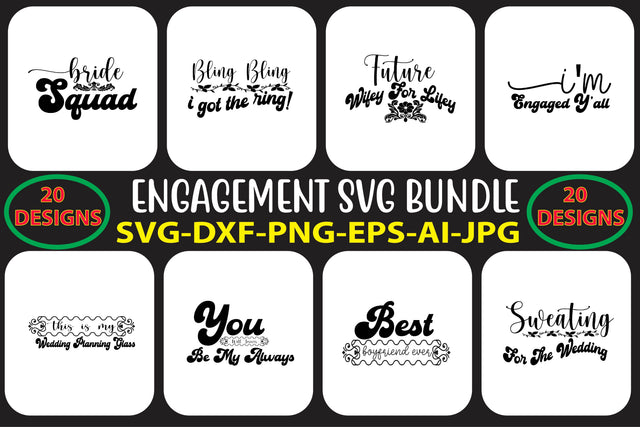 ENGAGEMENT SVG BUNDLE SVG Syaman 