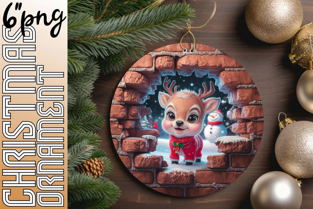 Engaging circle designs for delightful keychains, craft with ease., Xmas Sublimation HoodArtCraft 