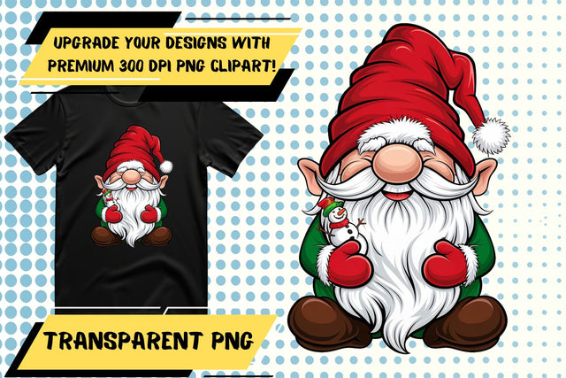 Engaging PNG files, for sublimation applications , Gnome Sublimation HoodArtCraft 