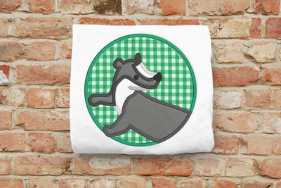 English Badger Circle Applique Embroidery Embroidery/Applique DESIGNS Risa Rocks It 