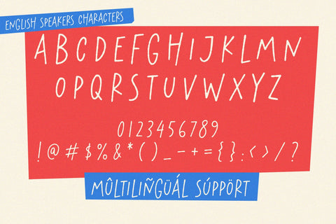 English Speakers - Handwritten Display Font Font Timur type 