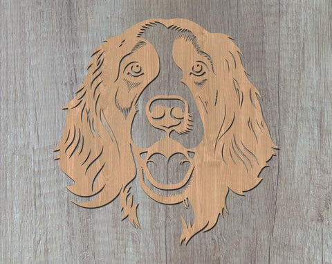 English Springer Spaniel Laser SVG Cut File, English Springer Spaniel Glowforge File, English Springer Spaniel DXF, English Springer Spaniel Wall Art SVG SVG HappyDesignStudio 