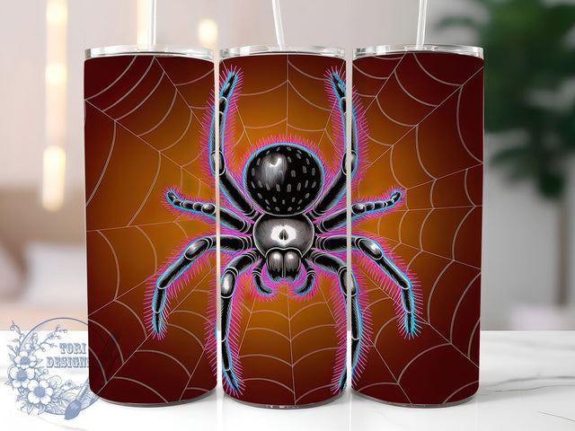 Engraved Spider Webs 20oz Tumbler, Spider Web Design, Engraved Style, Gothic Theme, Sublimation Wrap, 20oz Tumbler, Creepy Aesthetic, Halloween Pattern Sublimation ToriDesigns 