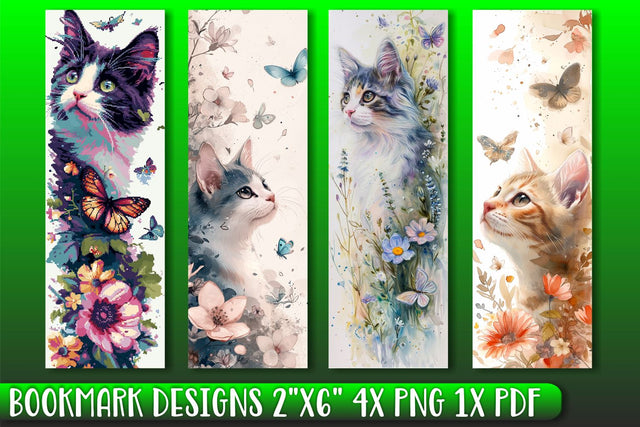 Enhance Reading with Cat Bookmarks Sublimation afrosvg 
