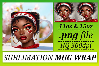 enhance your crafting skills! , Charming PNG templates, Love Girl Sublimation afrosvg 