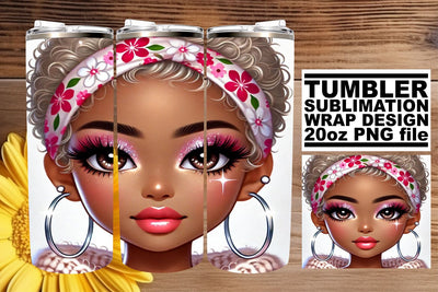 enhance your creative flair! , Gorgeous tumbler wrap, Love Girl Sublimation afrosvg 